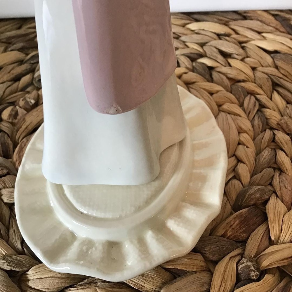 Nao by Lladro Porcelain Figurine Mother & Child with Basket Pink White 9.5" Read - Picture 11 of 14